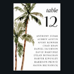 Numéro De Table Palm Tree Tropical Island Minimal Beach Wedding<br><div class="desc">Palm Tree Tropical Island Minimal Beach Wedding Numéro de table Message me si vous avez besoin d'ajustements</div>