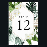 Numéro De Table palmier tropical feuille verdure fleurie mariage<br><div class="desc">palmier tropical feuille verdure fleurie mariage numéro de table.</div>