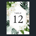 Numéro De Table palmier tropical feuille verdure fleurie mariage<br><div class="desc">palmier tropical feuille verdure fleurie mariage numéro de table.</div>