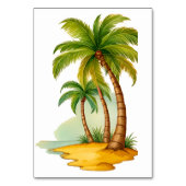 Numéro De Table Palmier Tropical Thunder_Cove (Dos)