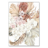 Numéro De Table Pampas Herbe Tropical Jungle Floral (Dos)