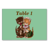 Numéro De Table Panier cadeau Rat Chats vintages (Devant)