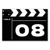 Numéro De Table Panneau de Clap de Mariage Cinématographique (Devant)