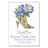 Numéro De Table Panneau de la Chinoiserie Chaussure Haut-Talon (Dos)