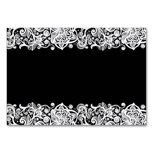 Numéro De Table Panneau de la table Mariage Lace Sweets & Desserts (Dos)