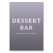 Numéro De Table Panneau de signalétique de bar à dessert minimalis (Dos)