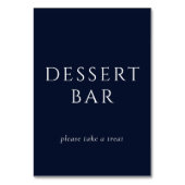 Numéro De Table Panneau de signalisation élégant pour bar à desser (Dos)
