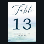 Numéro De Table Panneau du Mariage de plage<br><div class="desc">Aidez vos invités à trouver facilement leur chemin avec ces numéros de piédestal. Modifiez facilement le numéro,  puis ajoutez au panier. Créez autant de numéros de table que vous le souhaitez ! Voir toute la collection Beach pour plus d'objets correspondants !</div>