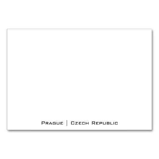 Numéro De Table Panneau rue Prague (Dos)