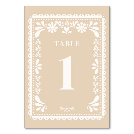 Numéro De Table Papel Picado Mariage Numéros de tableau moderne Me (Par défaut)