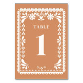 Numéro De Table Papel Picado Mariage Numéros de tableau moderne Me (Par défaut)