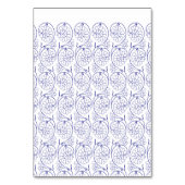 Numéro De Table Papier d'emballage blanc avec un subtil patte exte (Dos)
