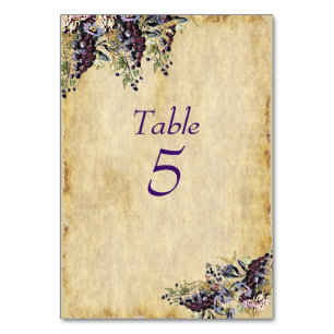 Numéro De Table Papier rustique mariage, Vignoble, Vin, Personnali