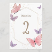 Numéro de table papillon (Dos)