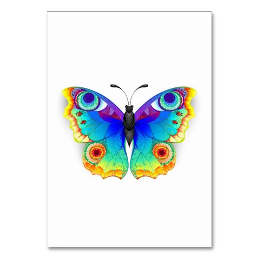 Numéro De Table Papillon Arc-en-ciel Paon Yeux (Par défaut)