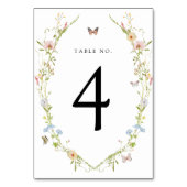 Numéro de table Papillon Fleur Sauvage (Par défaut)