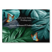 Numéro De Table Papillons du Paradis/Tropical Turquoise Splash (Dos)