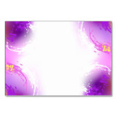 Numéro De Table Papillons Monarque sur Arrière - plan pourpre (Dos)