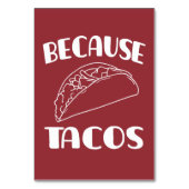 Numéro De Table Parce que Tacos (Par défaut)