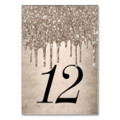 Numéro De Table Parties scintillant de la méthode de dépouille | D (Dos)