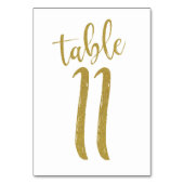 Numéro De Table Parties scintillant d'or Numéro de tableau 11 (Par défaut)