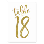 Numéro De Table Parties scintillant d'or Numéro de tableau 18 (Par défaut)