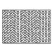Numéro De Table Parties scintillant en argent Chevrons Knit Motif  (Devant)