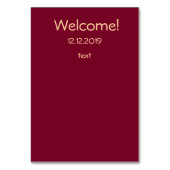 Numéro De Table Parties scintillant étoiles modifiables brillent c (Dos)