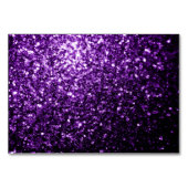 Numéro De Table Parties scintillant foncé violet faux brillant sci (Dos)