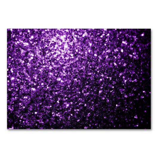 Numéro De Table Parties scintillant foncé violet faux brillant sci (Dos)