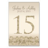 Numéro De Table Parties scintillant Look Mariage Numéros de tablea (Par défaut)