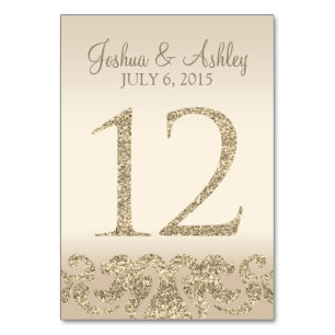 Numéro De Table Parties scintillant Look Mariage Numéros de tablea