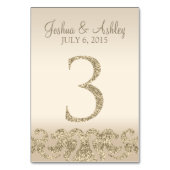 Numéro De Table Parties scintillant Look Mariage Numéros de tablea (Par défaut)