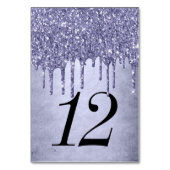 Numéro De Table Parties scintillant pourpre de séchage | Sweet six (Par défaut)