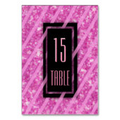 Numéro de table | Parties scintillant rose moderne (Par défaut)