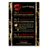 Numéro De Table Parties scintillant rouge et instructions sur la l (Par défaut)