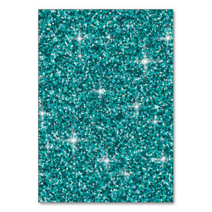 Numéro De Table parties scintillant turquoise irisée