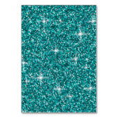 Numéro De Table parties scintillant turquoise irisée (Par défaut)