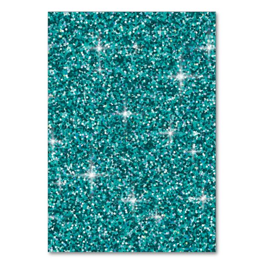 Numéro De Table parties scintillant turquoise irisée (Par défaut)