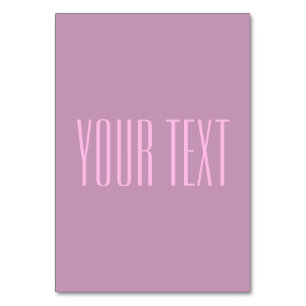 Numéro De Table Pastel Purple & Pink clair Texte modifiable mode