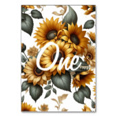Numéro De Table Patch de tournesol (Dos)