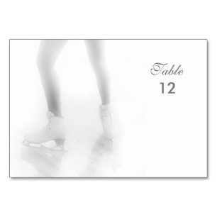 Numéro De Table Patinage sur glace