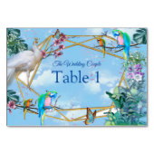 Numéro De Table Paysage tropical (Devant)