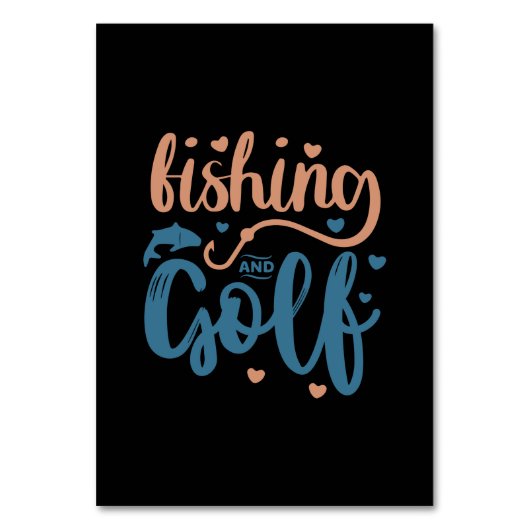 Numéro De Table Pêche et golf (Par défaut)