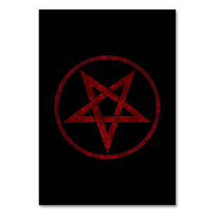 Numéro De Table Pentagram Red Devil
