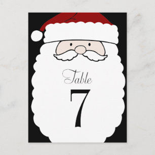 Numéro de table Père Noël simple