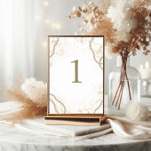 Numéro De Table Perles de luxe et Prosecco