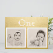 Numéro de table personnalisé âge or mariée marié (Debout devant)