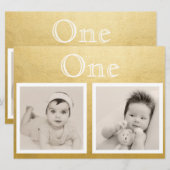 Numéro de table personnalisé âge or mariée marié (Devant / Derrière)