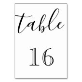 Numéro De Table Personnalisé Personnalisez Votre Propre Écriture É (Dos)